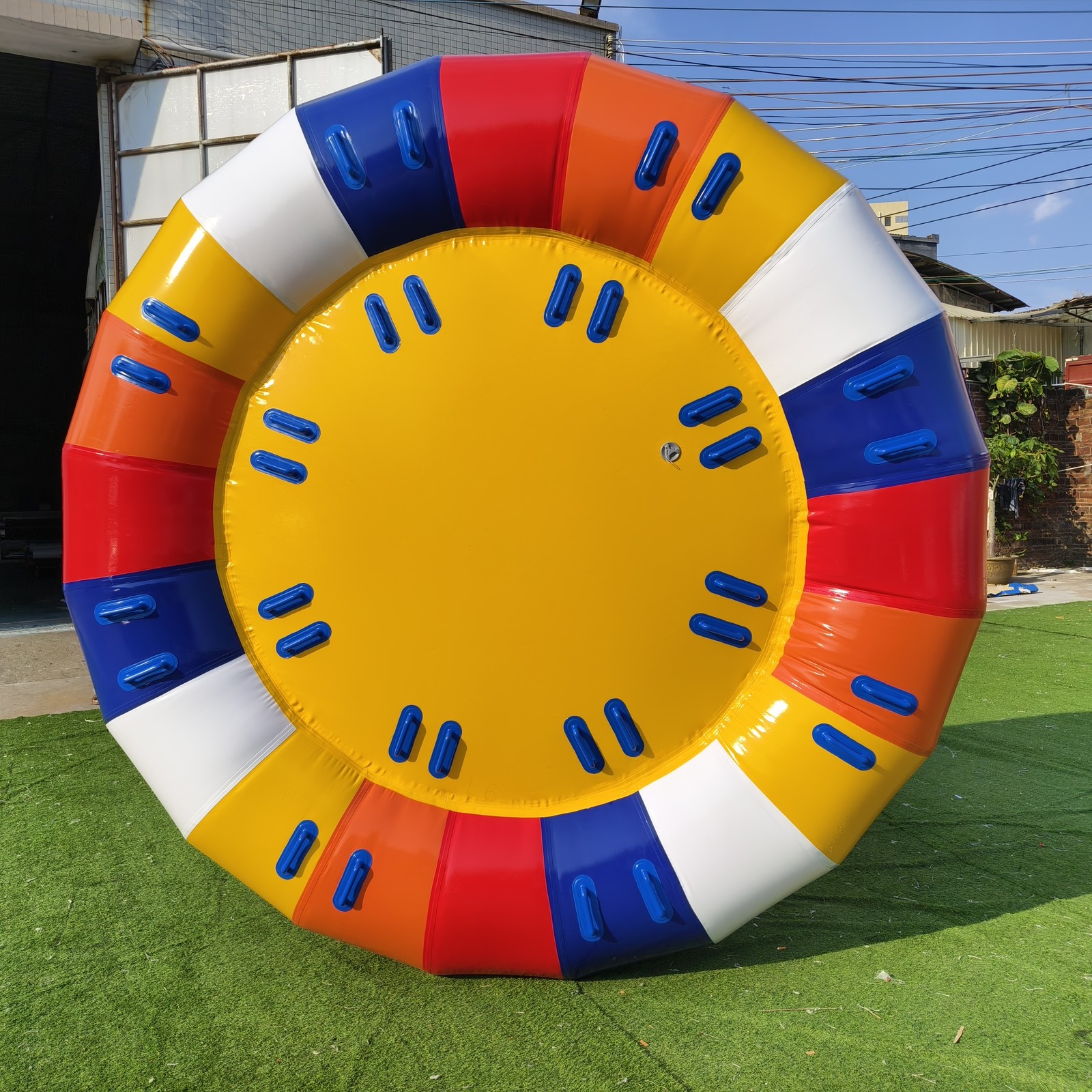 Inflatable Water Spinning Top Towable Tube 360° Rotating Disco Boat for Boats