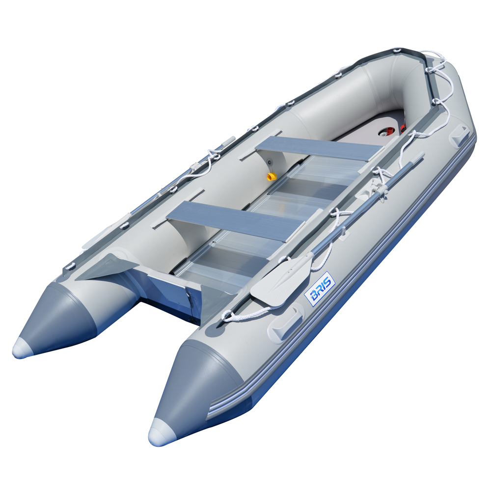 BRIS 12.5ft Inflatable Boat Inflatable Dinghy Rescue & Dive Raft Fishing Boat