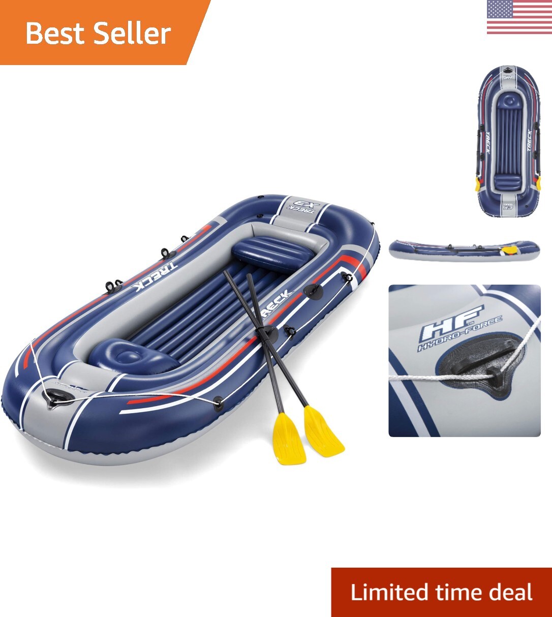 Hydro-Force Inflatable Raft Set | Inflatable Boat for Kids and Adults | Great…