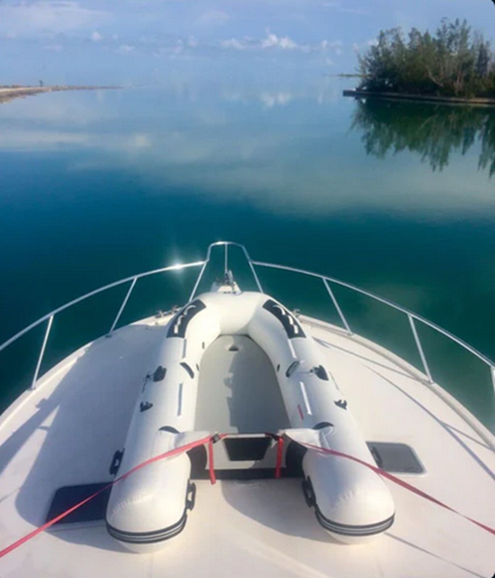 Island Hopper White Marlin 9.8′ Air Floor Inflatable Sport Boat