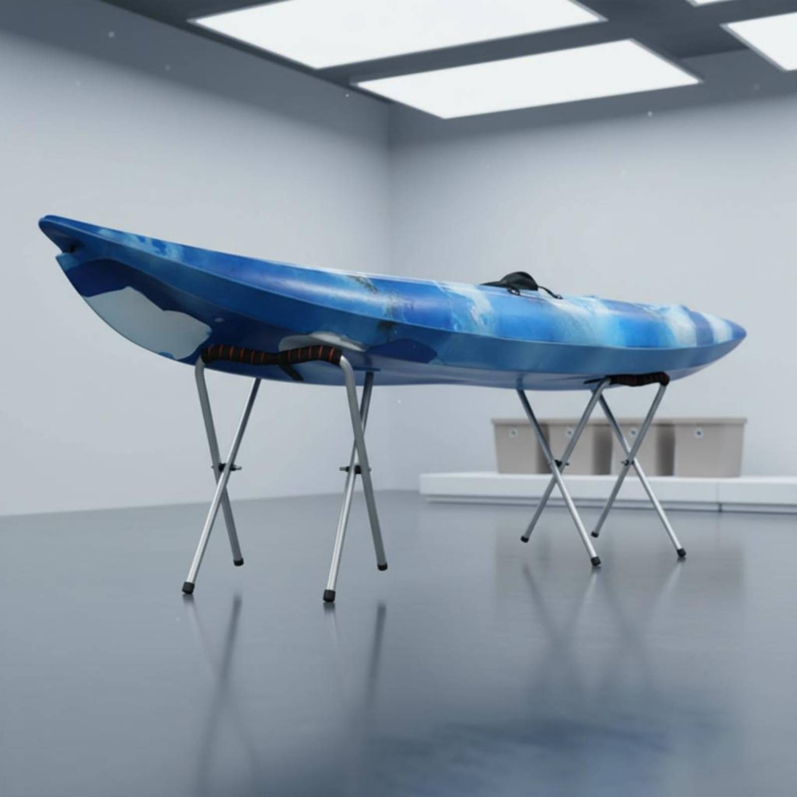 2 Pieces Inflatable Watercraft Stand Foldable Folding Kayak Stand Lightweight