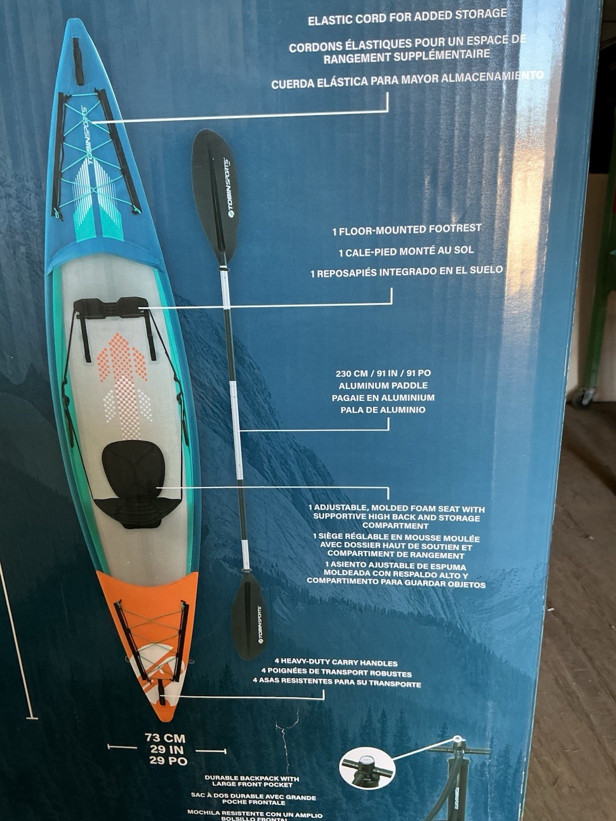 Tobin Sports Breakwater Pro X1 Inflatable Kayak