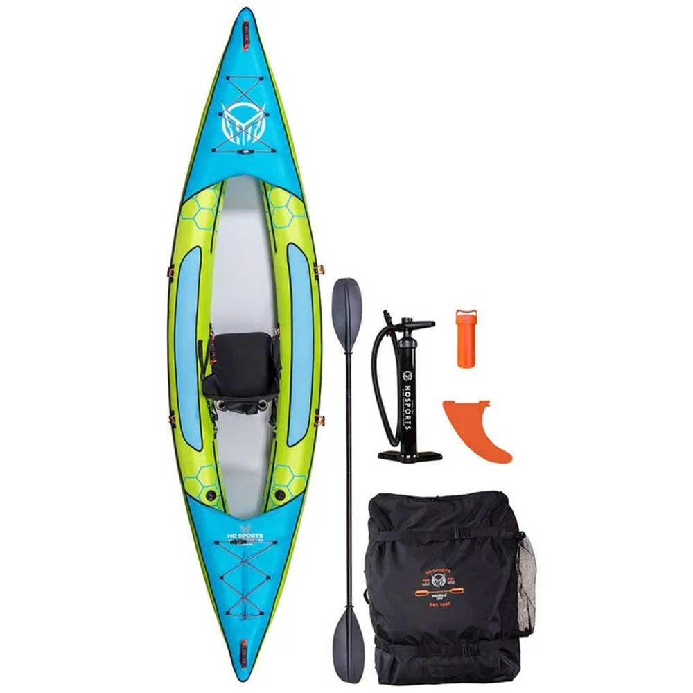 HO Sports Beacon Inflatable Kayak 450lbs Green Blue 21663572