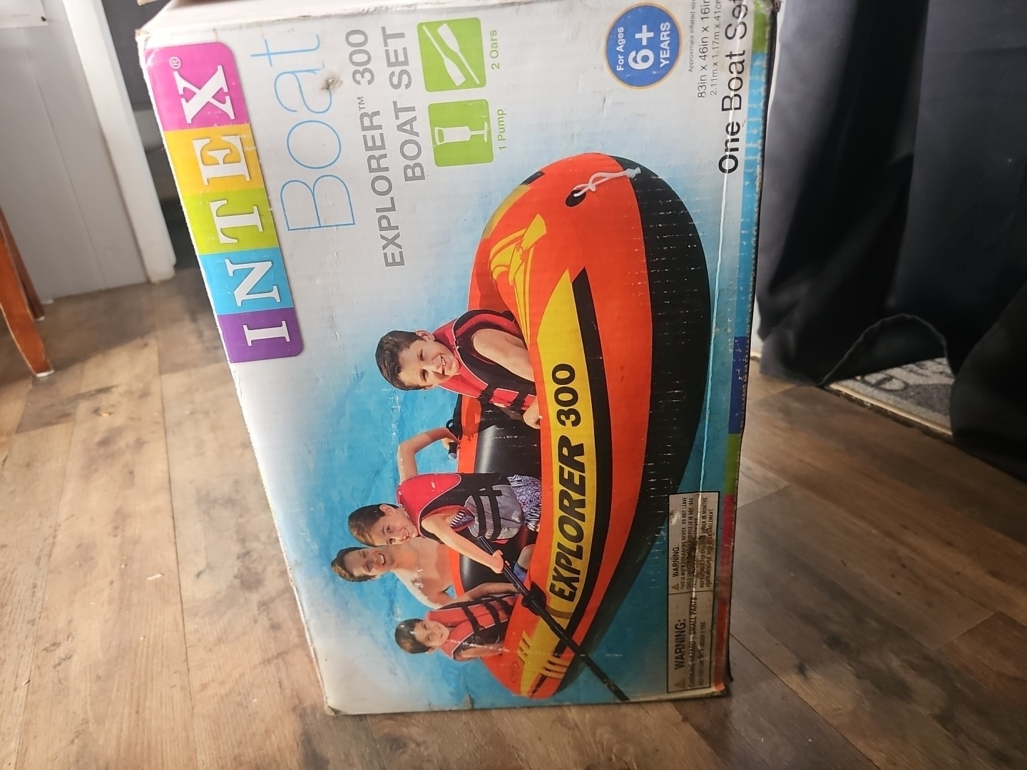 Intex 58332EP Explorer 300 Compact Inflatable Three Person Raft Boat