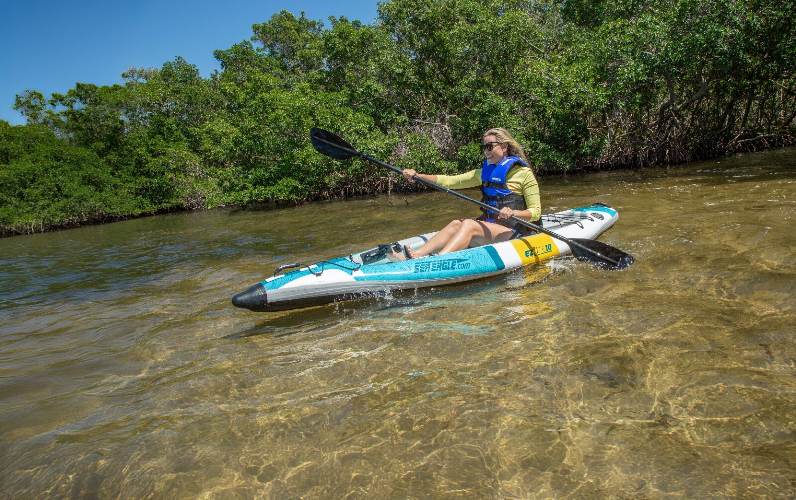 Sea Eagle Inflatable EZLite10 Kayak Pro Package – FREE S&H, 3 Year Warranty