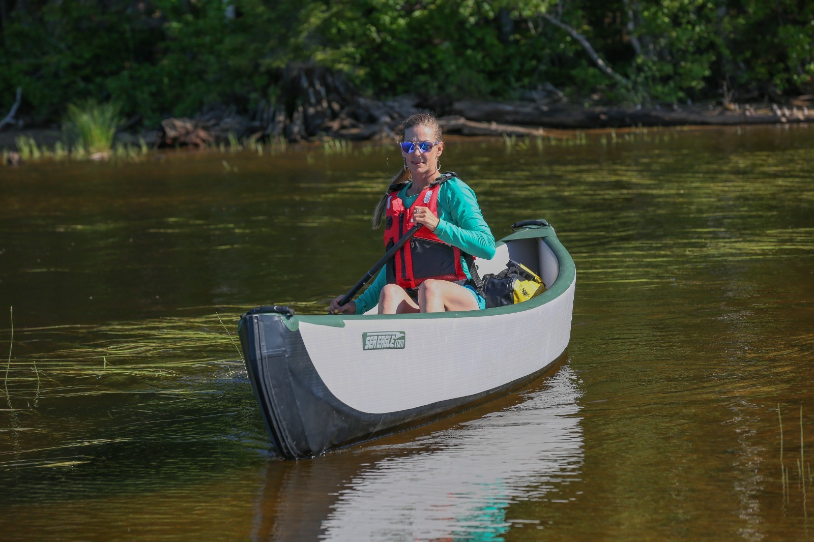 Sea Eagle Inflatable Travel Canoe 16ft 2-Person Package – FREE S&H, 3 Yr Warrant