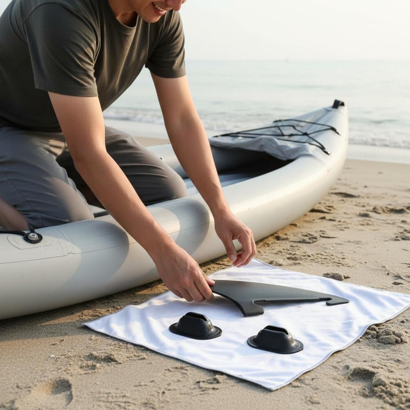 Inflatable Kayak Side Fin Lightweight Surfboard Tracking Skeg