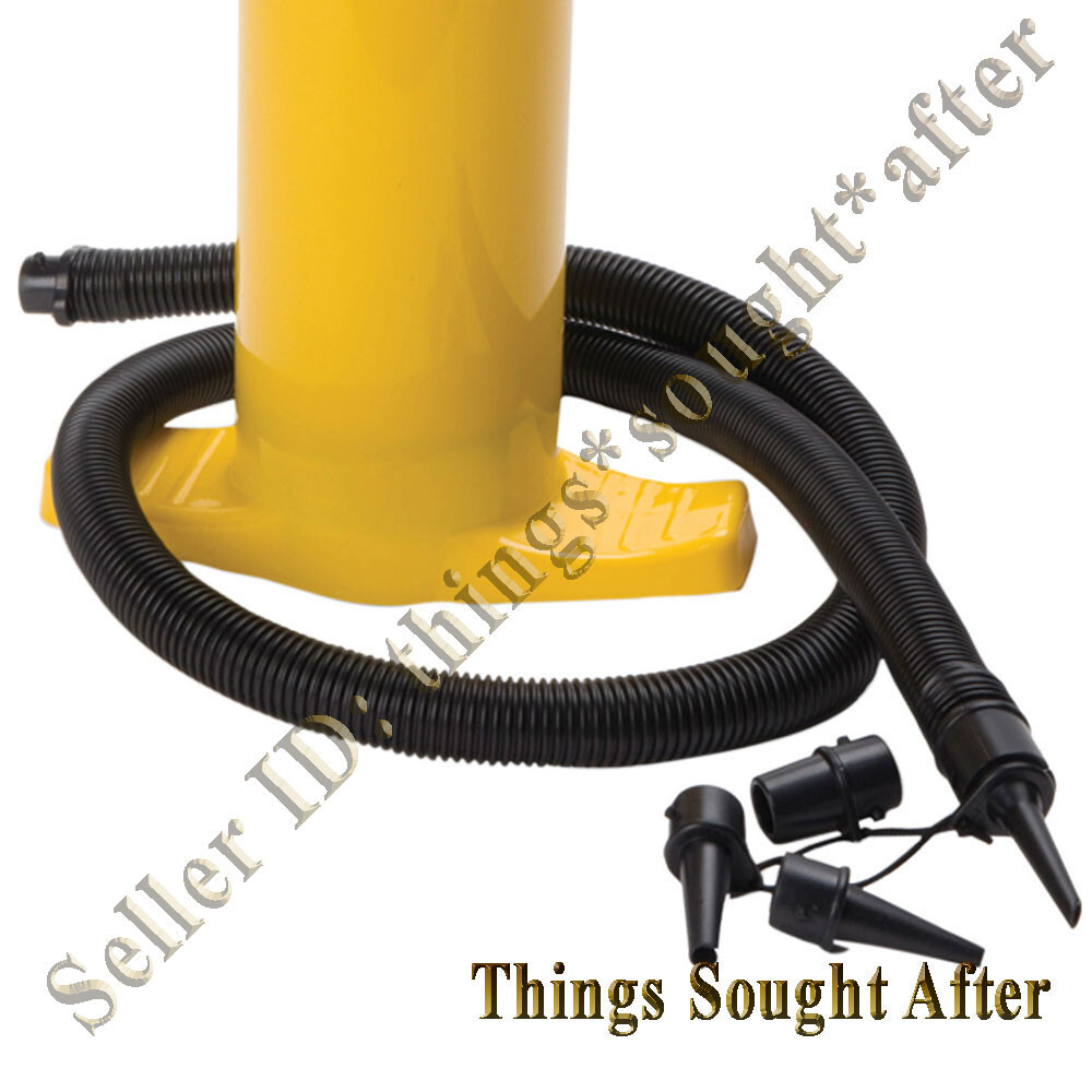 Double Action Air Hand Pump for Inflatable Pontoon Boat Float Tube Pool Mattress
