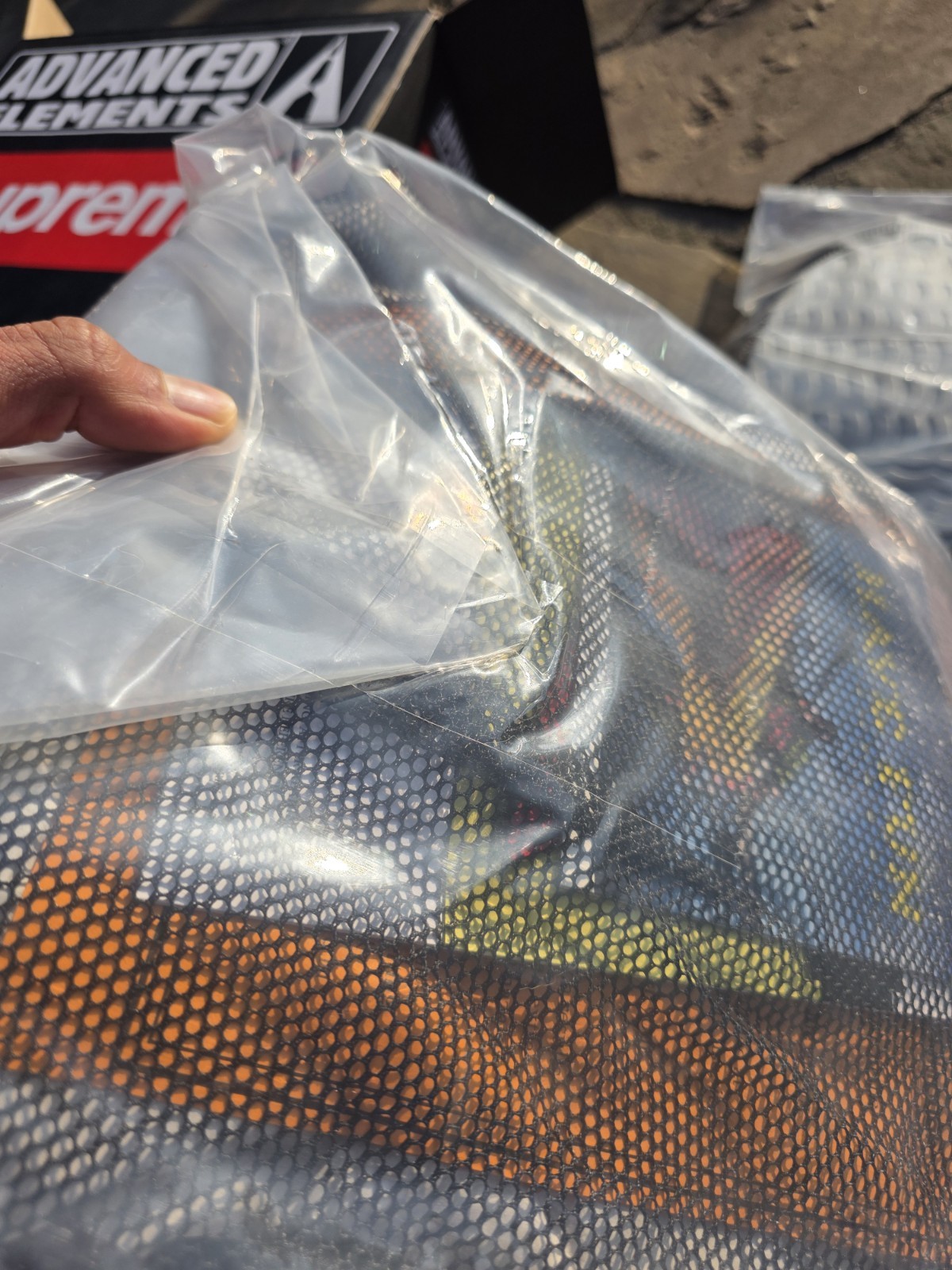 Supreme Advanced Elements Packlite Kayak in Red SS18 Inflatable Packable Oar