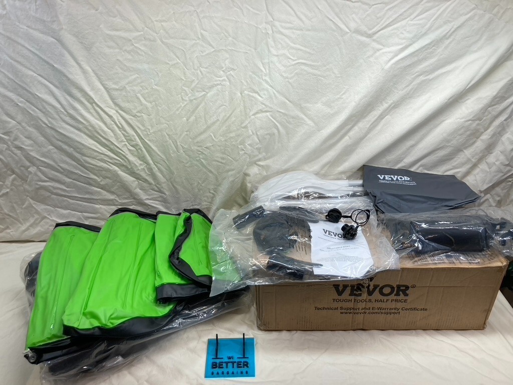 VEVOR 4 Person Inflatable Rafting and Fishing Boat Set with Oars -BRAND NEW!