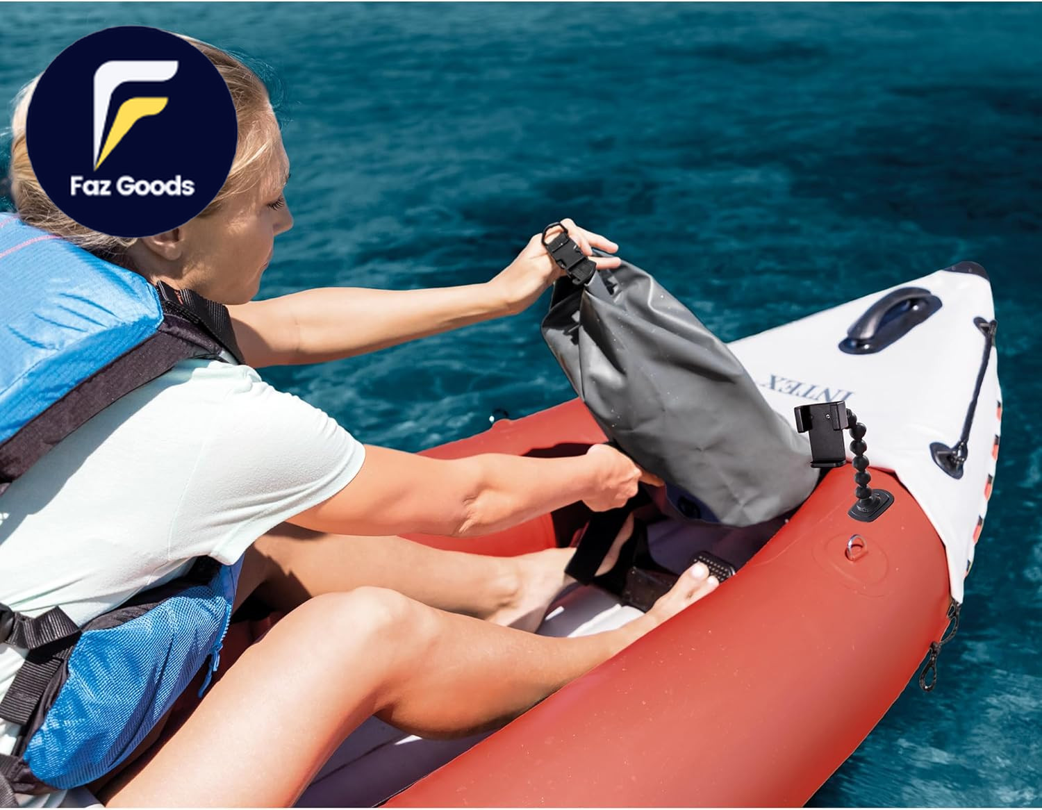 Intex 68309EP Excursion Pro K2 Inflatable Kayak Set Includes Deluxe 86in Kayak
