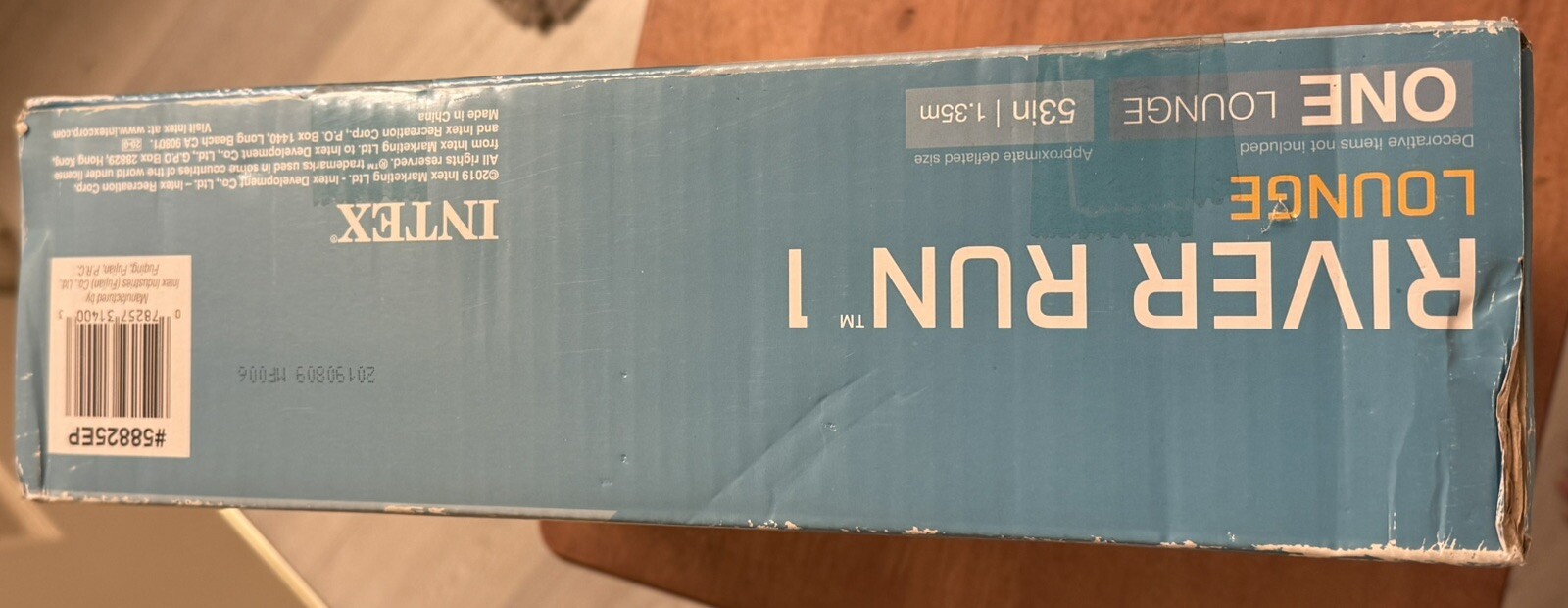 Intex River Run I Outdoor Inflatable Water Tube Lounge Float 53 inch NIB