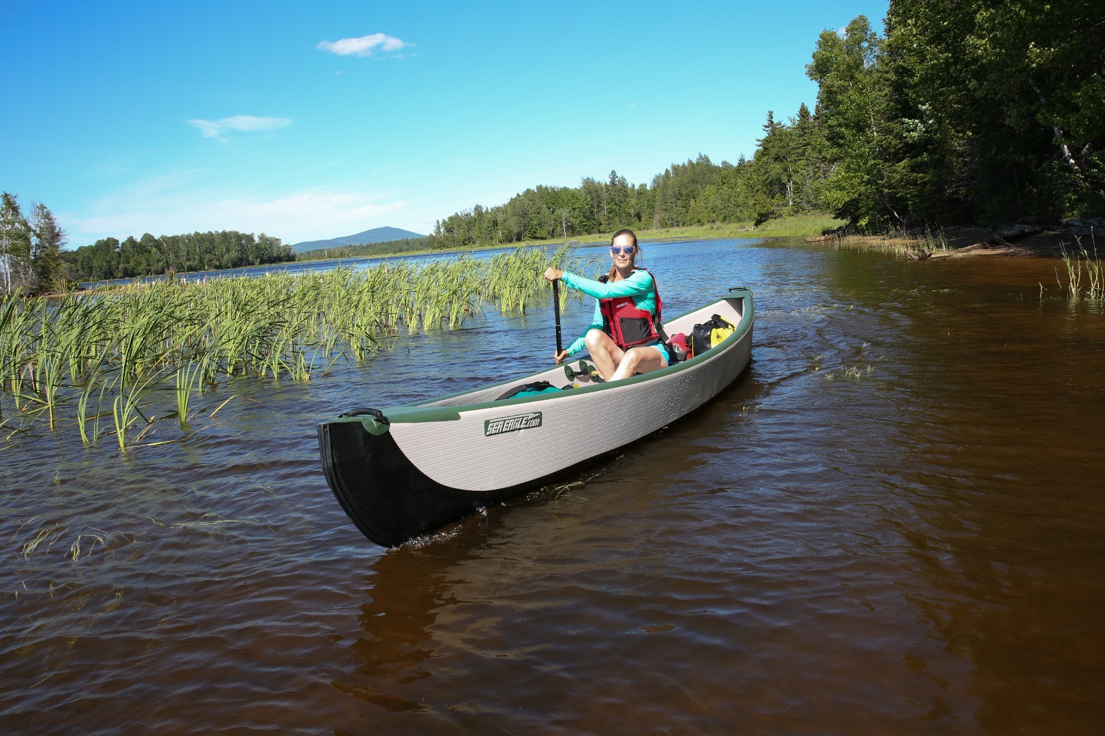 Sea Eagle Inflatable Travel Canoe 16ft 2-Person Package – FREE S&H, 3 Yr Warrant