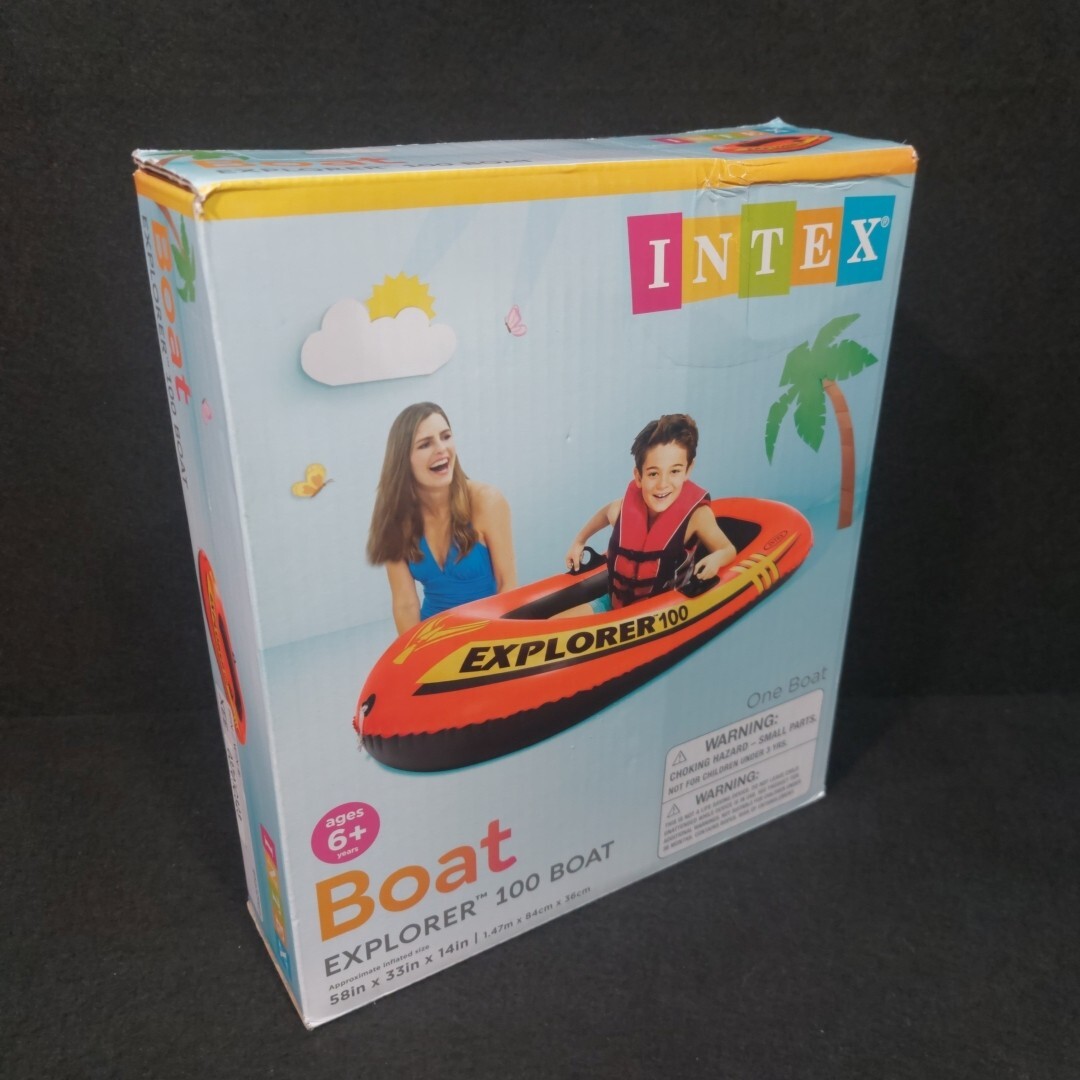 Intex 58″ x 33″ Explorer 100 Inflatable Swimming Pool Boat Raft Float