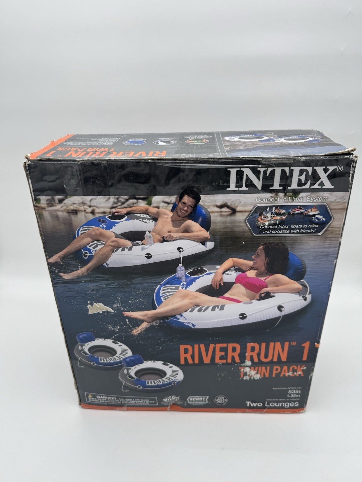 Intex Two Pack River Run 1 Lounges 52″x50″ NEW IN SEALED BOX 56825S
