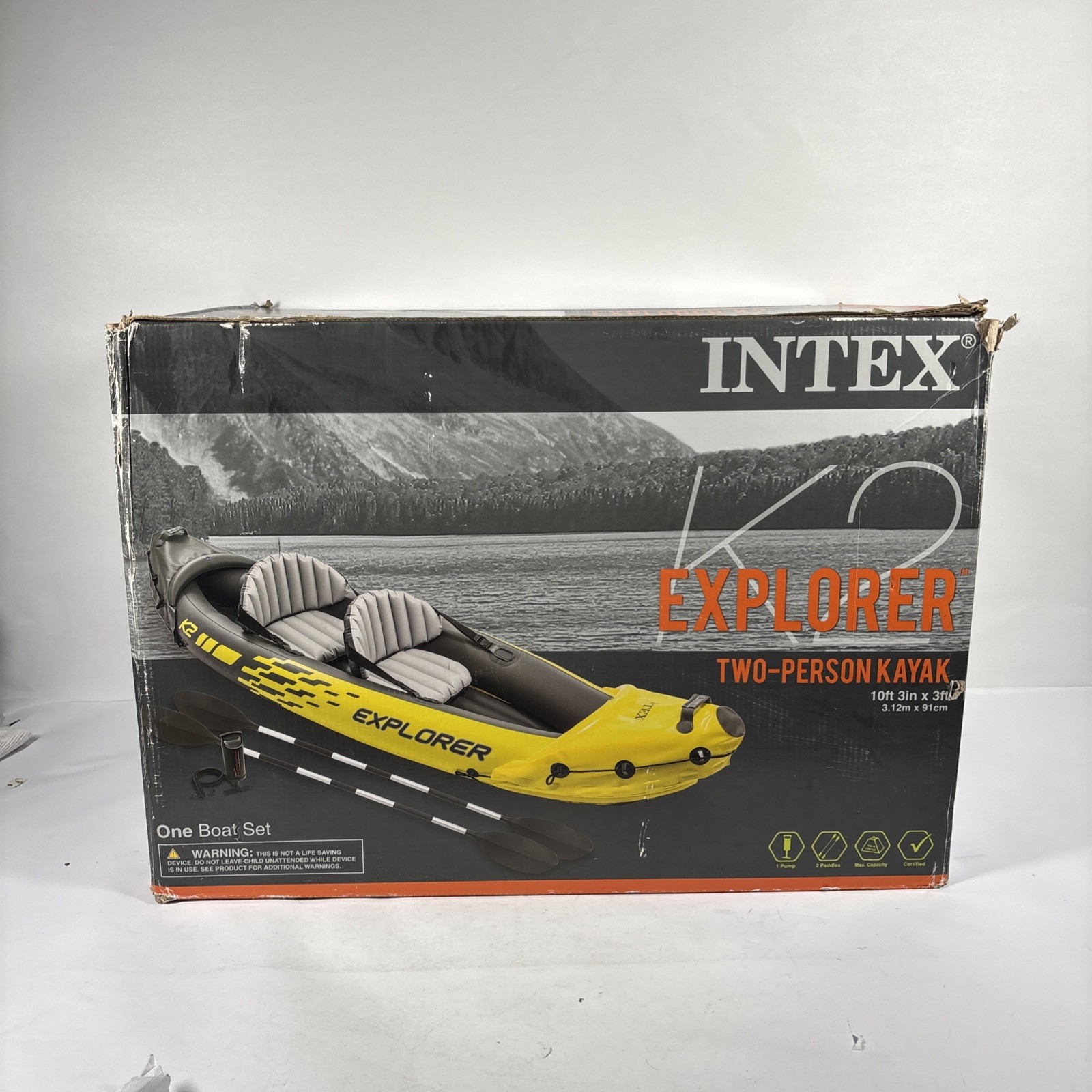 Intex Explorer K2 Inflatable Kayak – 2 Person