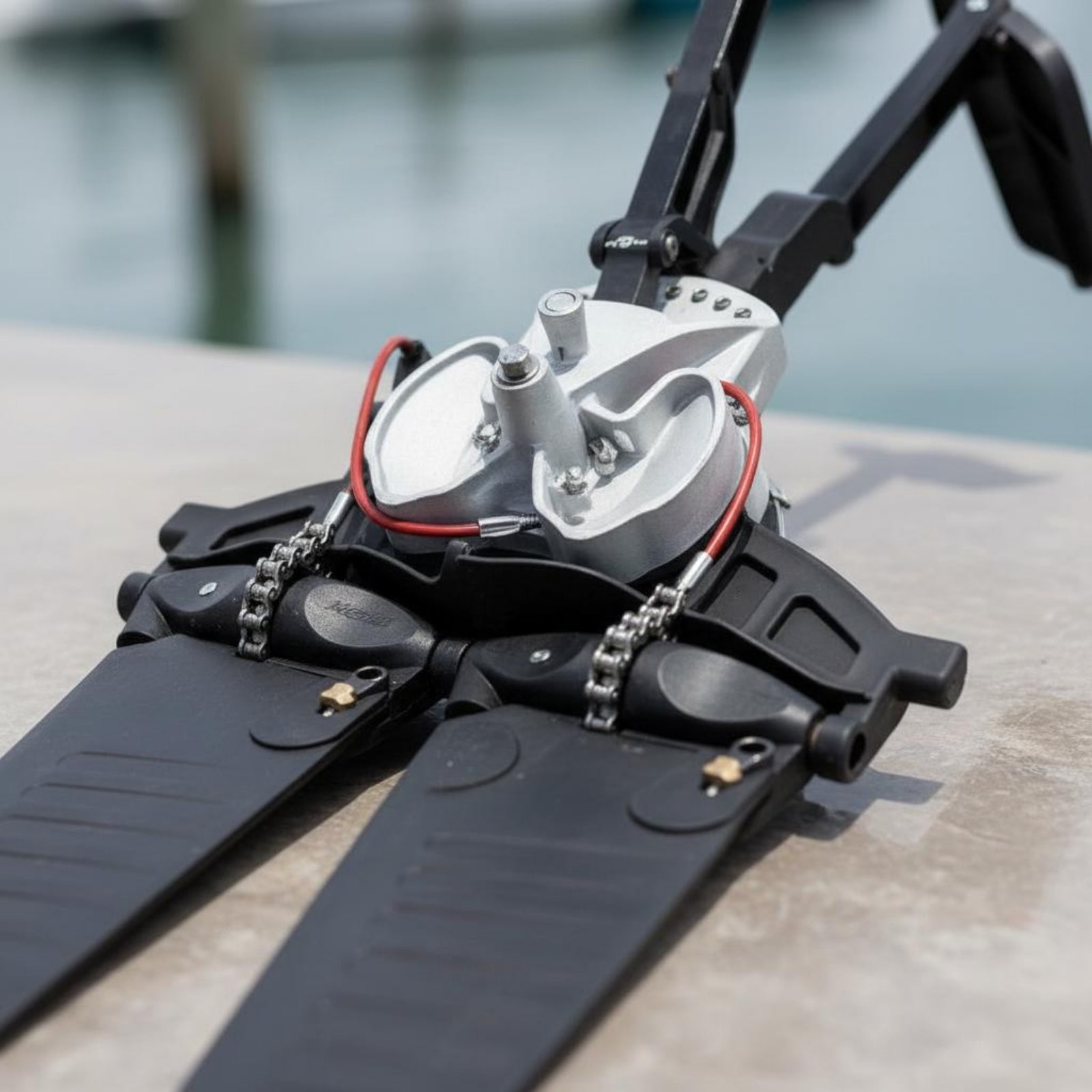 Surfboard Fin Pedal System Shallow Water Use Boat Foot Pedal System for Boating