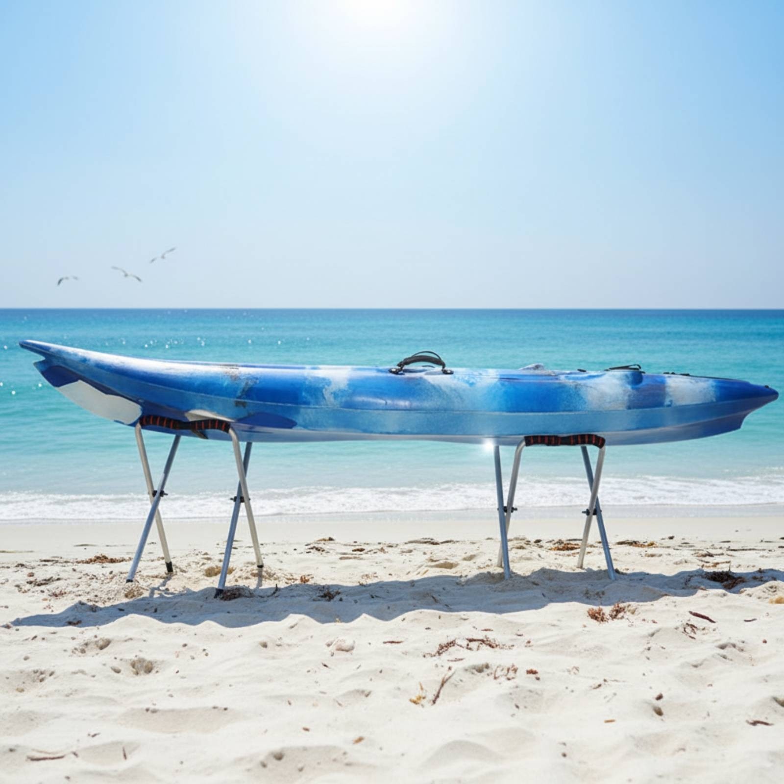 2 Pieces Inflatable Watercraft Stand Foldable Folding Kayak Stand Lightweight