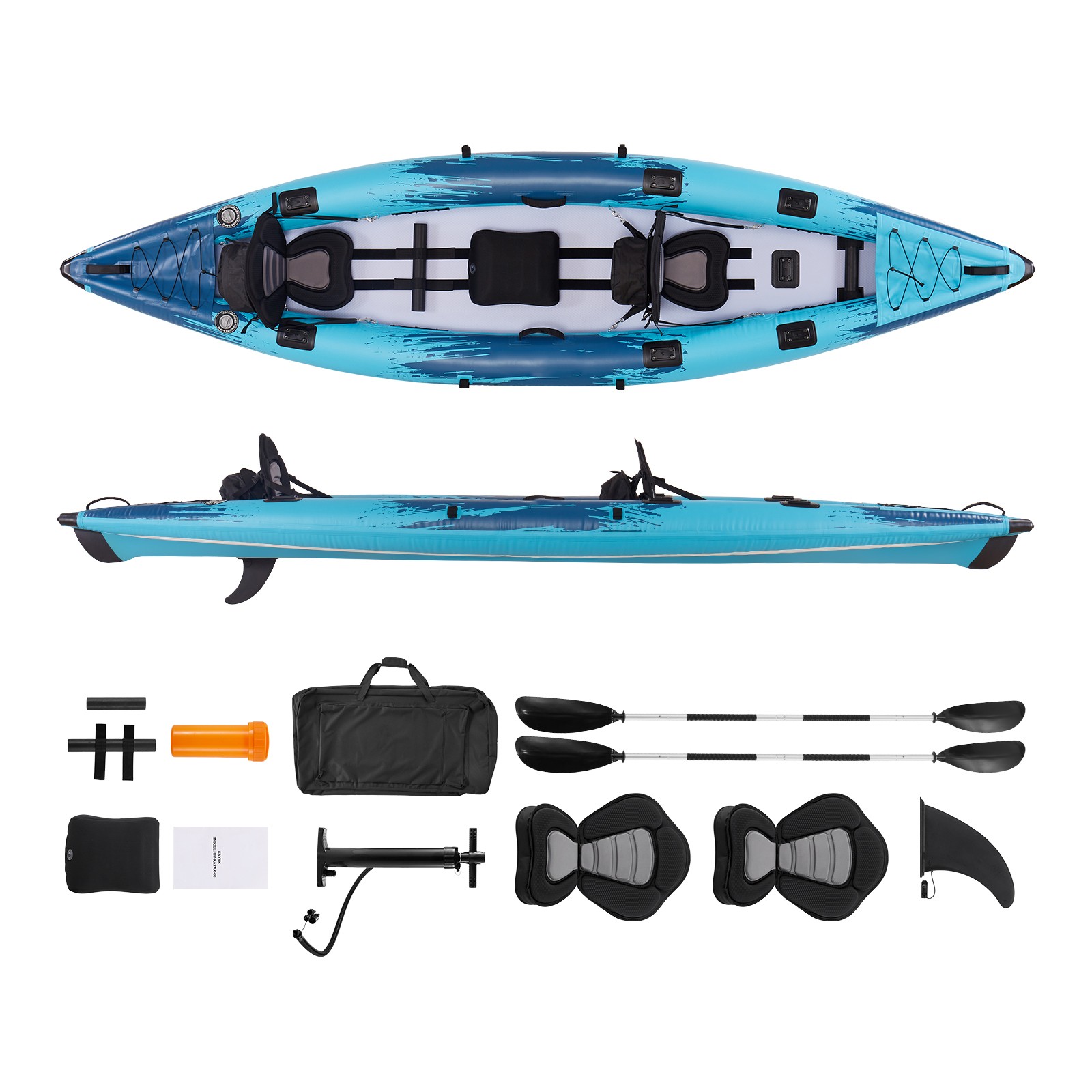 Uimoso 2-Person Inflatable Kayak with 700LBS Weight Capacity for Recreation