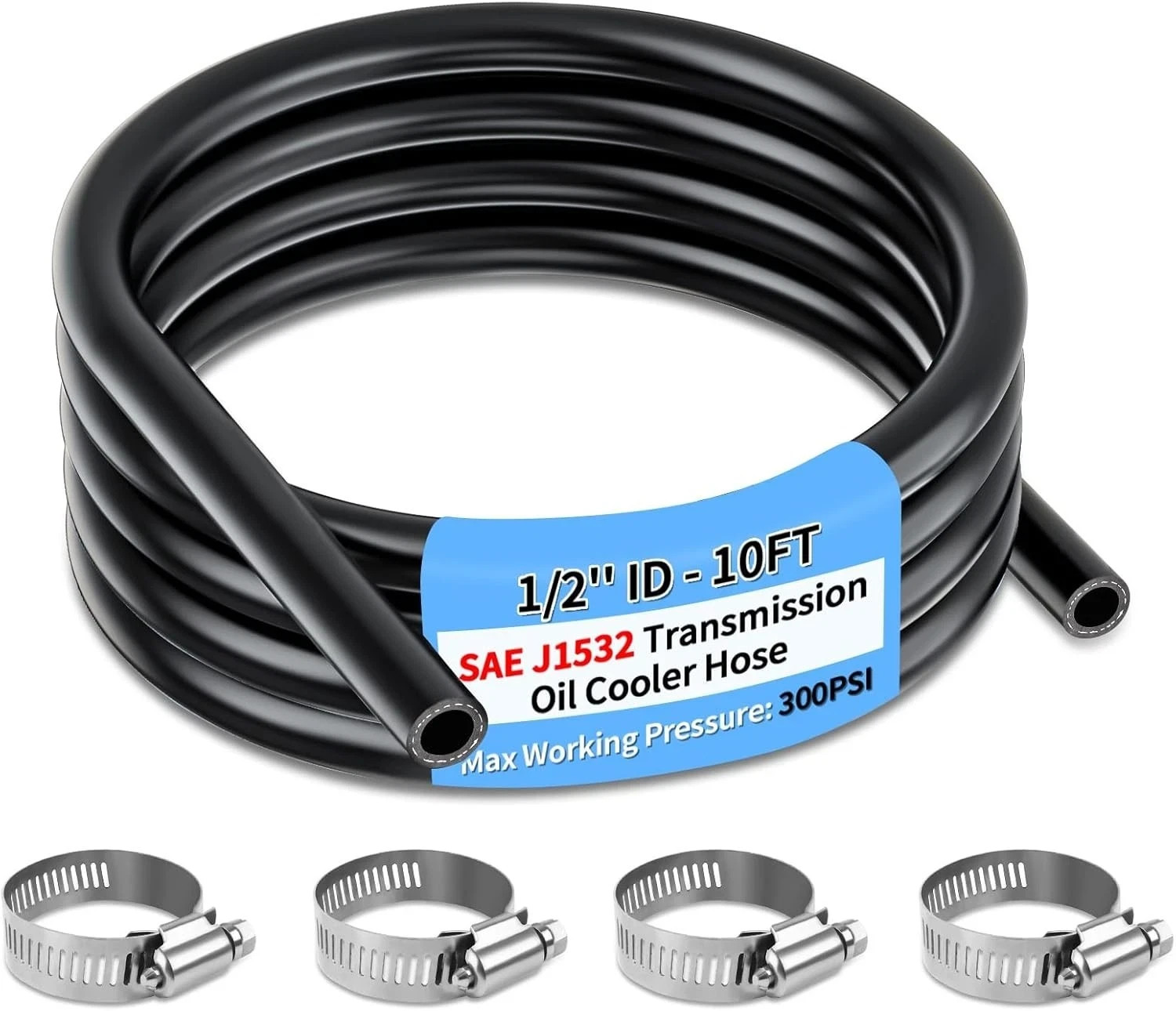 1/2 ID Transmission Oil Cooler Hose, 10FT Transmission Cooler Line f