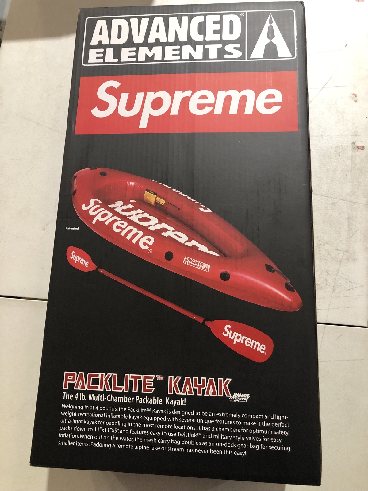 Supreme Advanced Elements Packlite Kayak Red OS S/S 18