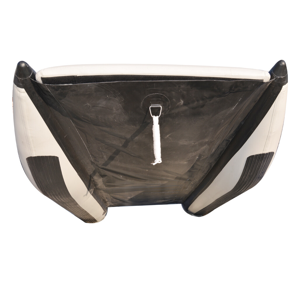 BRIS 11 ft Inflatable Catamaran Inflatable Boat Dinghy Mini Cat Boat Gray
