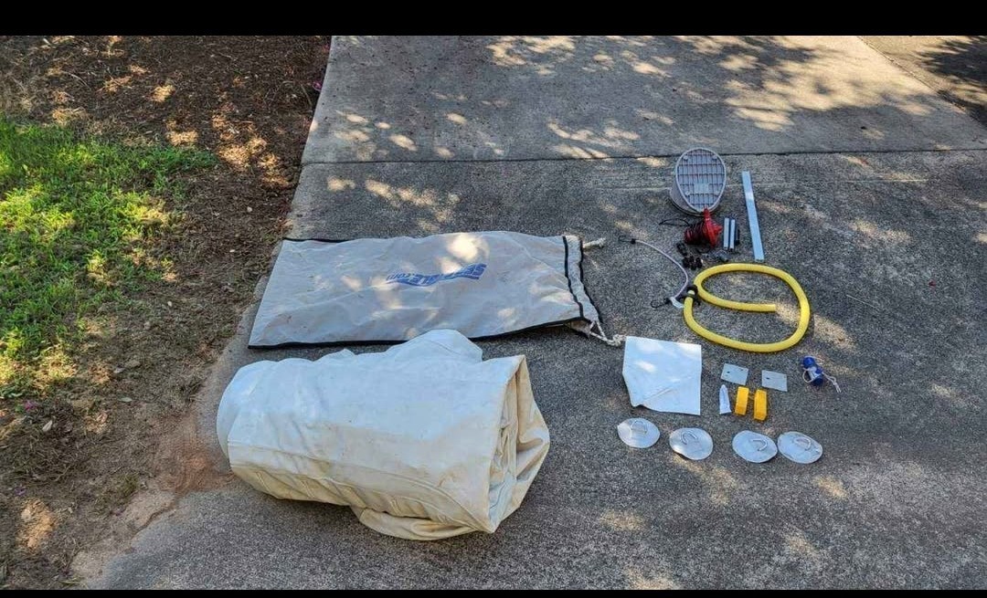 Sea Eagle 124-SMB Inflatable Raft/Boat w/ Bag, Pump, Hose & Repair Kit