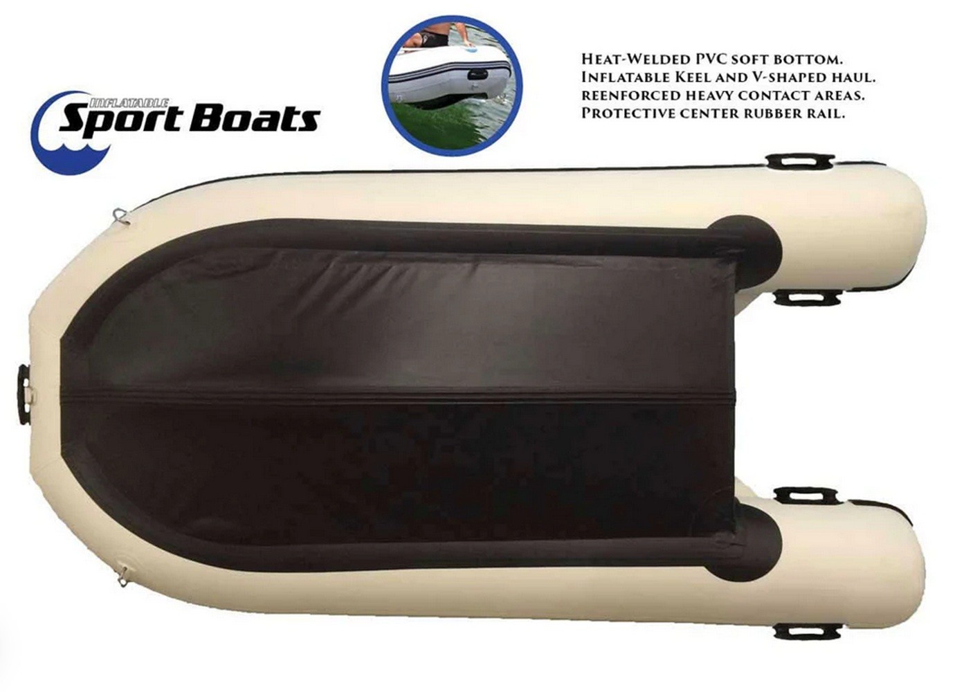 Island Hopper White Marlin 9.8′ Air Floor Inflatable Sport Boat