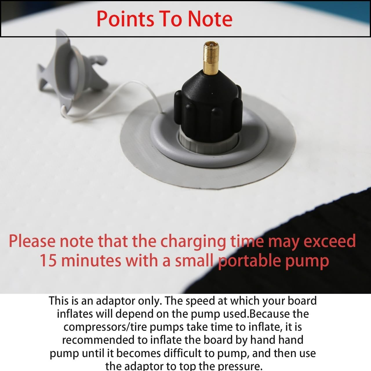 Inflatable Boat SUP Pump Adaptor Standard Schrader Conventional Air Pump Air …