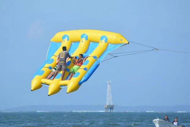 Inflatable Fly Fish Towable Banana Boat Tube For water sports Game Stimulation