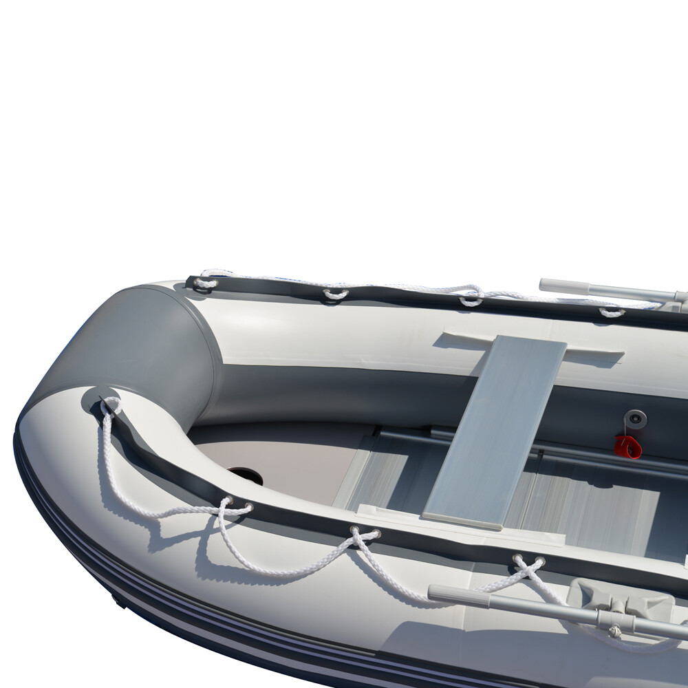 BRIS 9.8 ft Inflatable Boat Dinghy 4 Person Pontoon Boat Tender Fishing Raft