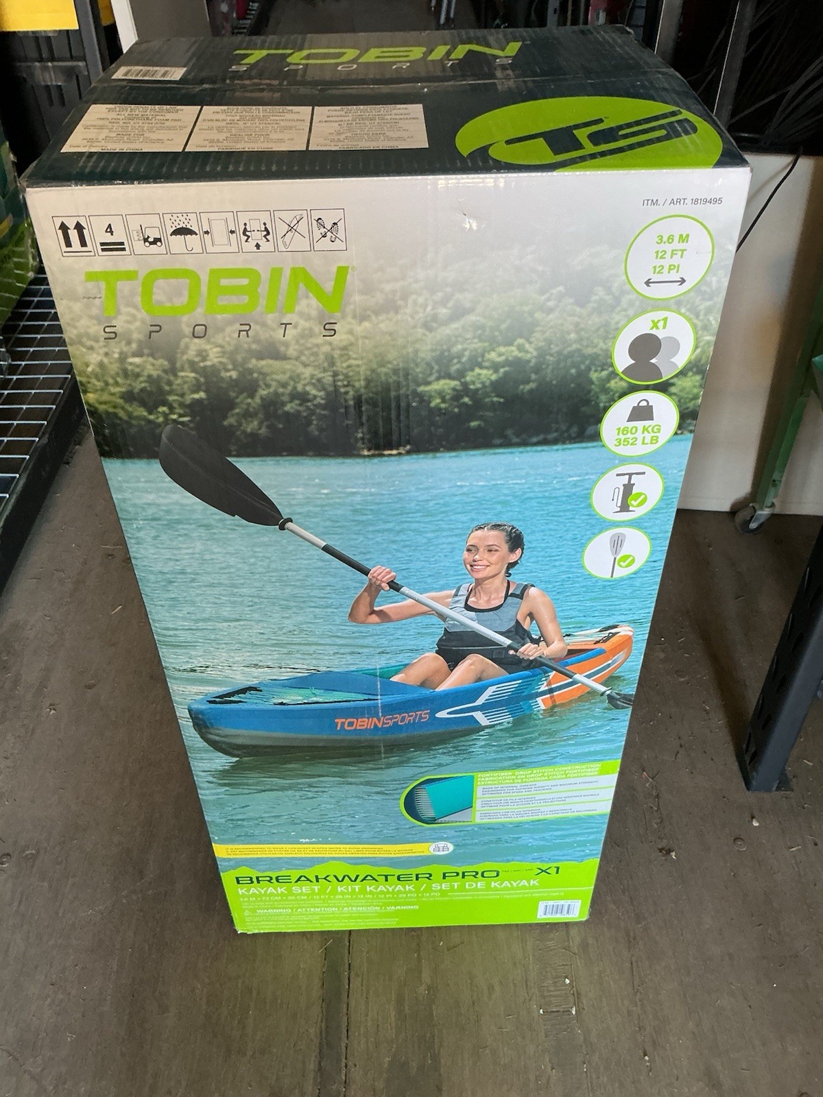 Tobin Sports Breakwater Pro X1 Inflatable Kayak