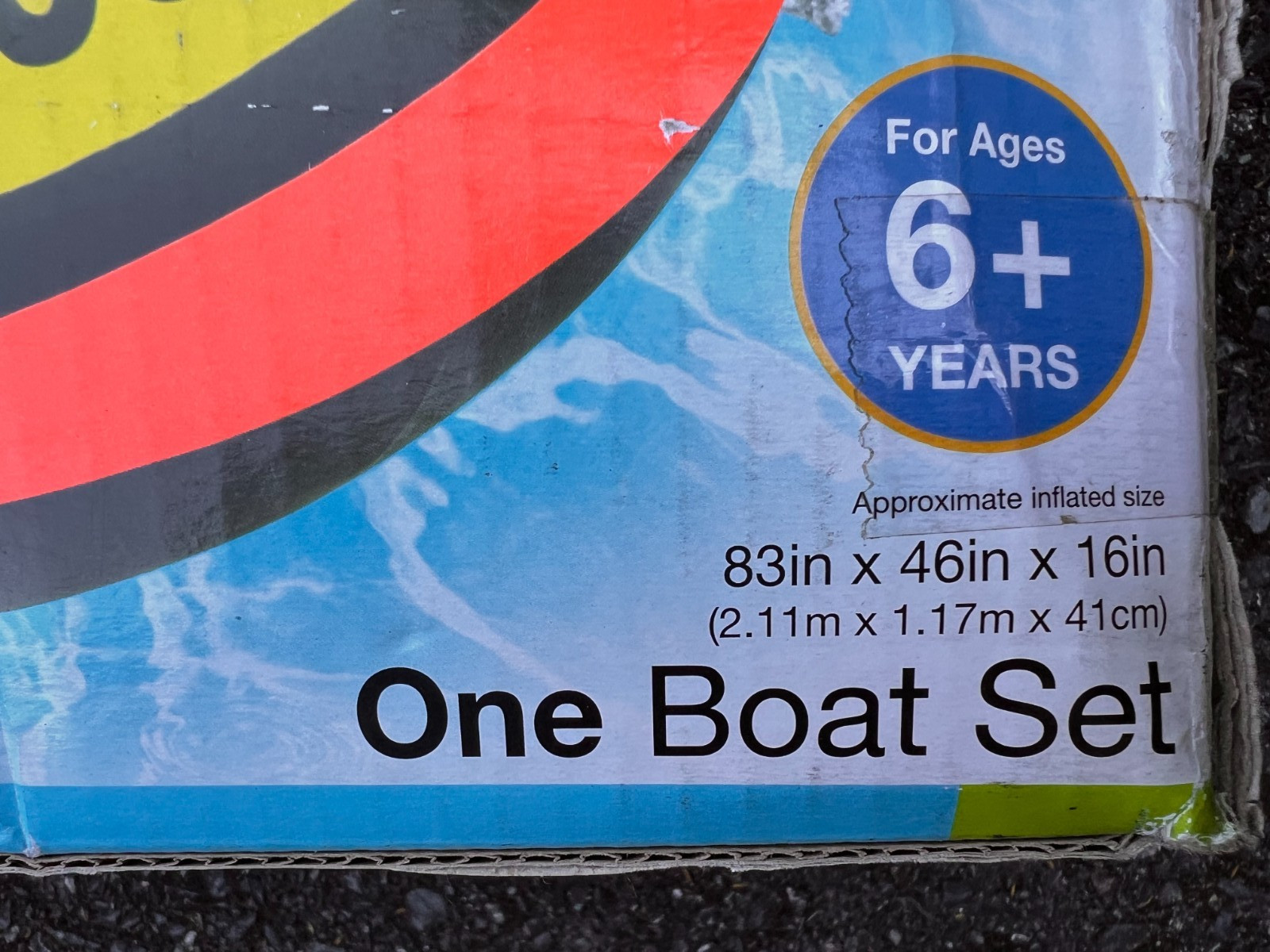 Intex 58332EP Explorer 300 Compact Inflatable Three Person Raft Boat In Box Oars