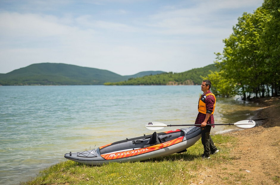 Aqua Marina 12’10» Memba-390 Touring Inflatable Kayak, 2-person, w/ paddles