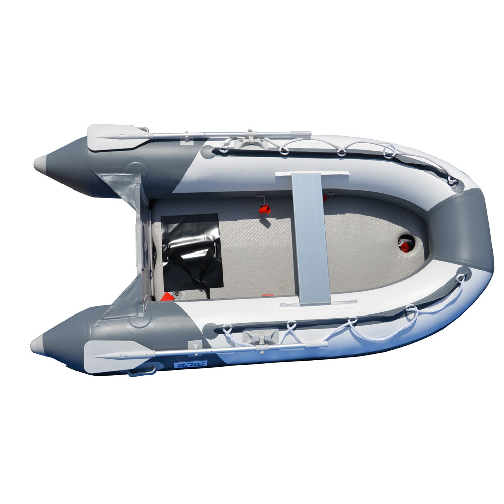 BRIS 8.2 ft Inflatable Boat Pontoon Dinghy Tender With Air-deck Floor