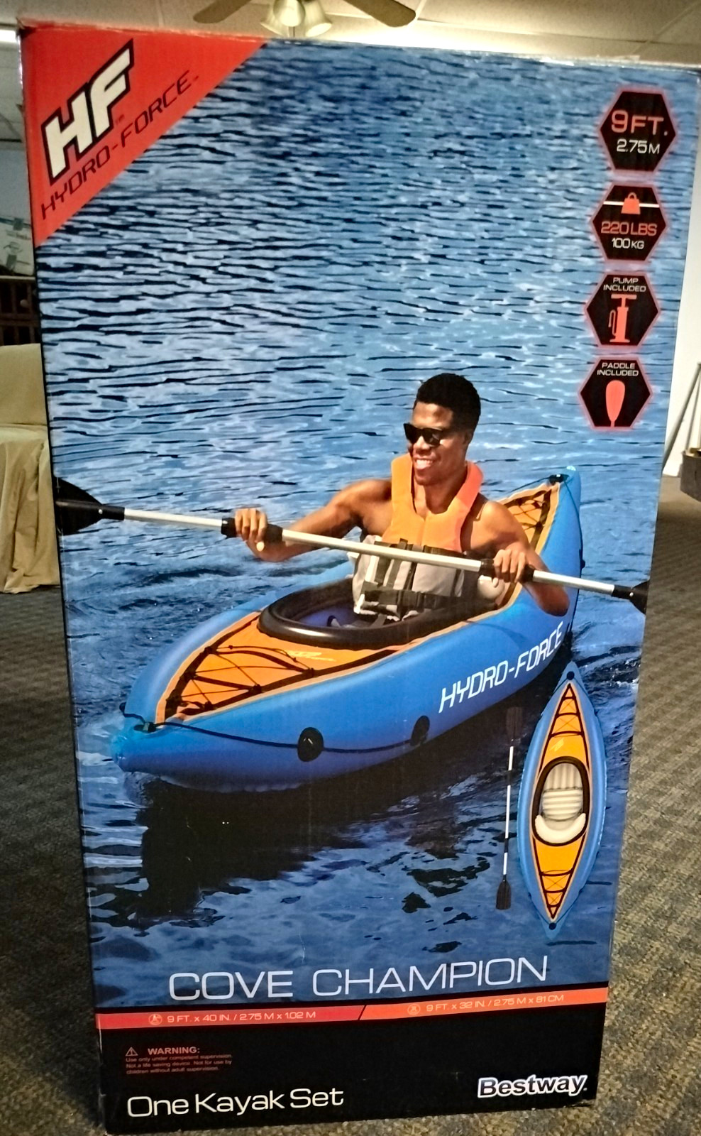 Bestway Hydro-Force Cove Champion Inflatable Kayak Set 9ft MPN 65115E