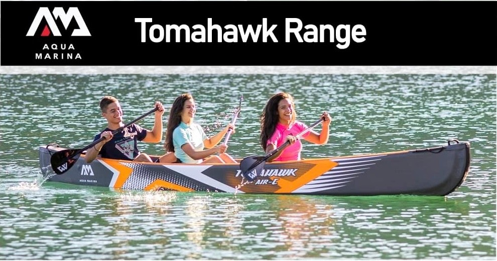 Inflatable Canoe – Aqua Marina Tomahawk AIR-C 15’8″ 3-person canoe