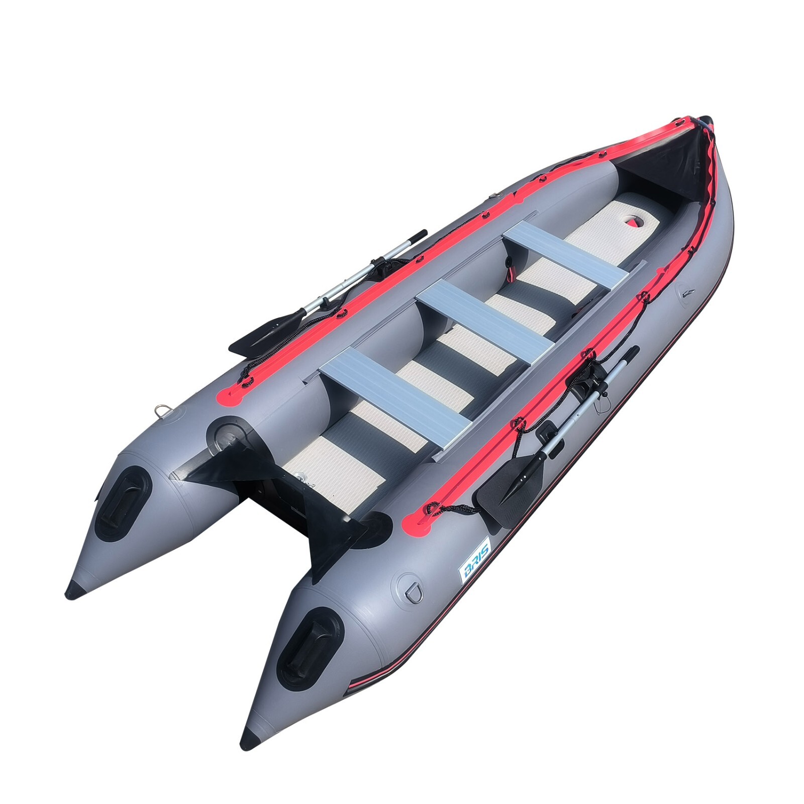 BRIS 14.5Ft Heavy Duty Inflatable Kayak Boat Tender Inflatable Canoe Dinghy