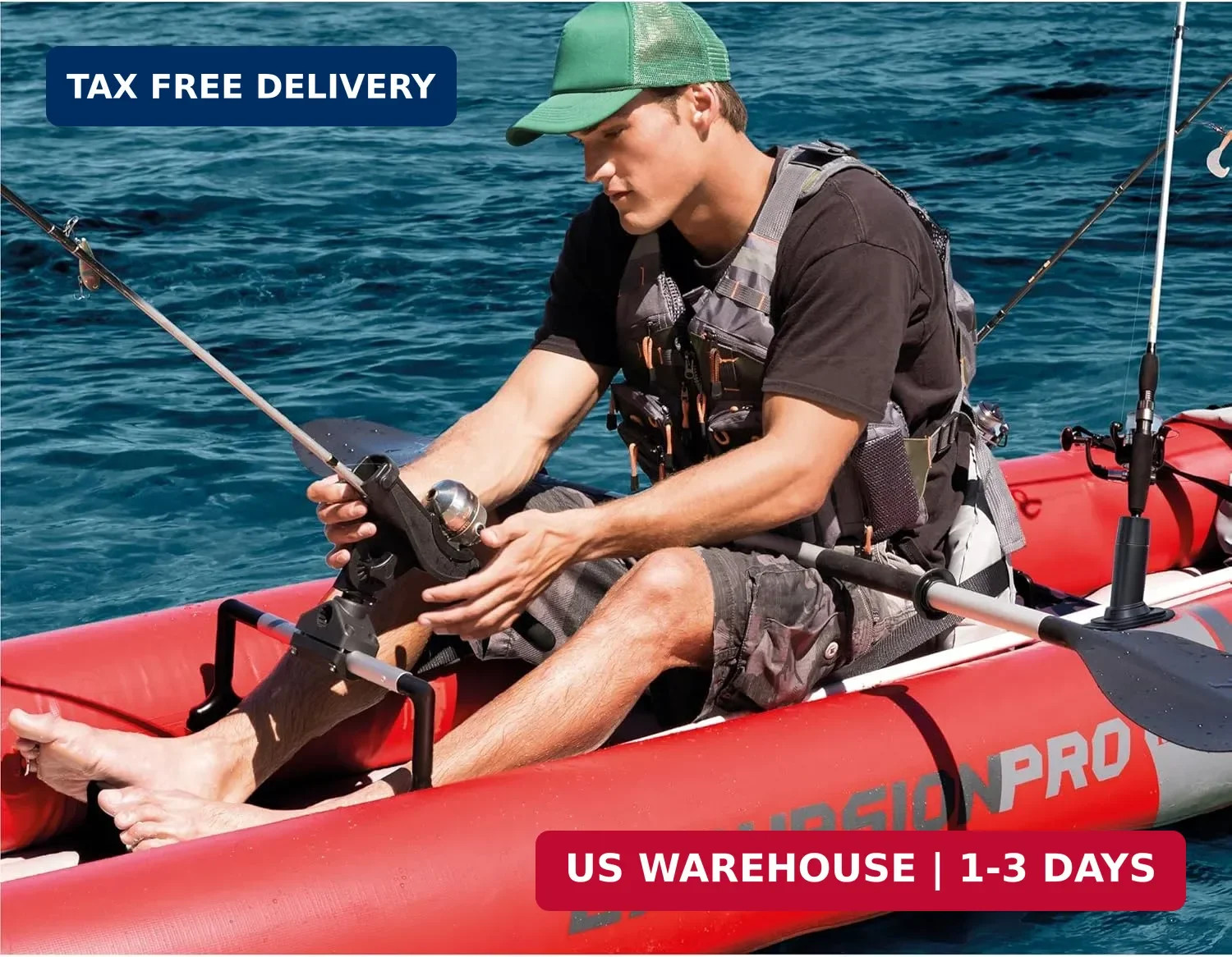 68309EP Excursion Pro K2 Inflatable Kayak Set: Includes Deluxe 86in Kayak