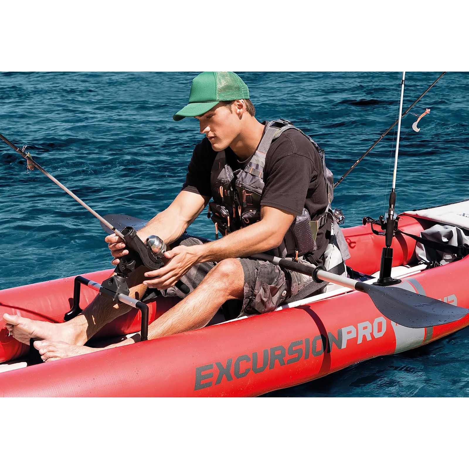 Excursion Pro 151 x 37 x 18″ K2 Inflatable Kayak W/ Aluminum Oars