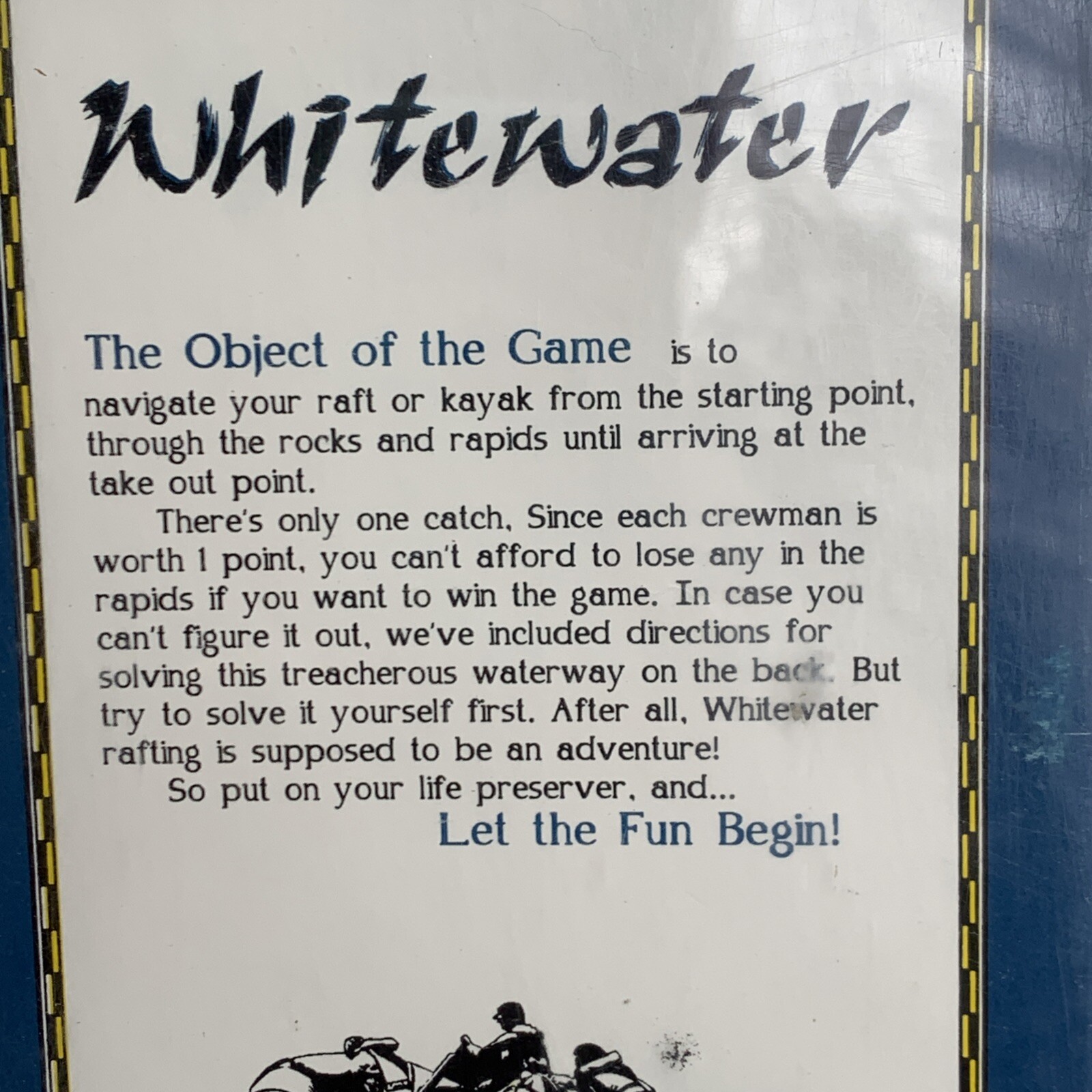Classic 1995/2003 White Water Marble Game Channel Craft Charleroi Pennsylvania