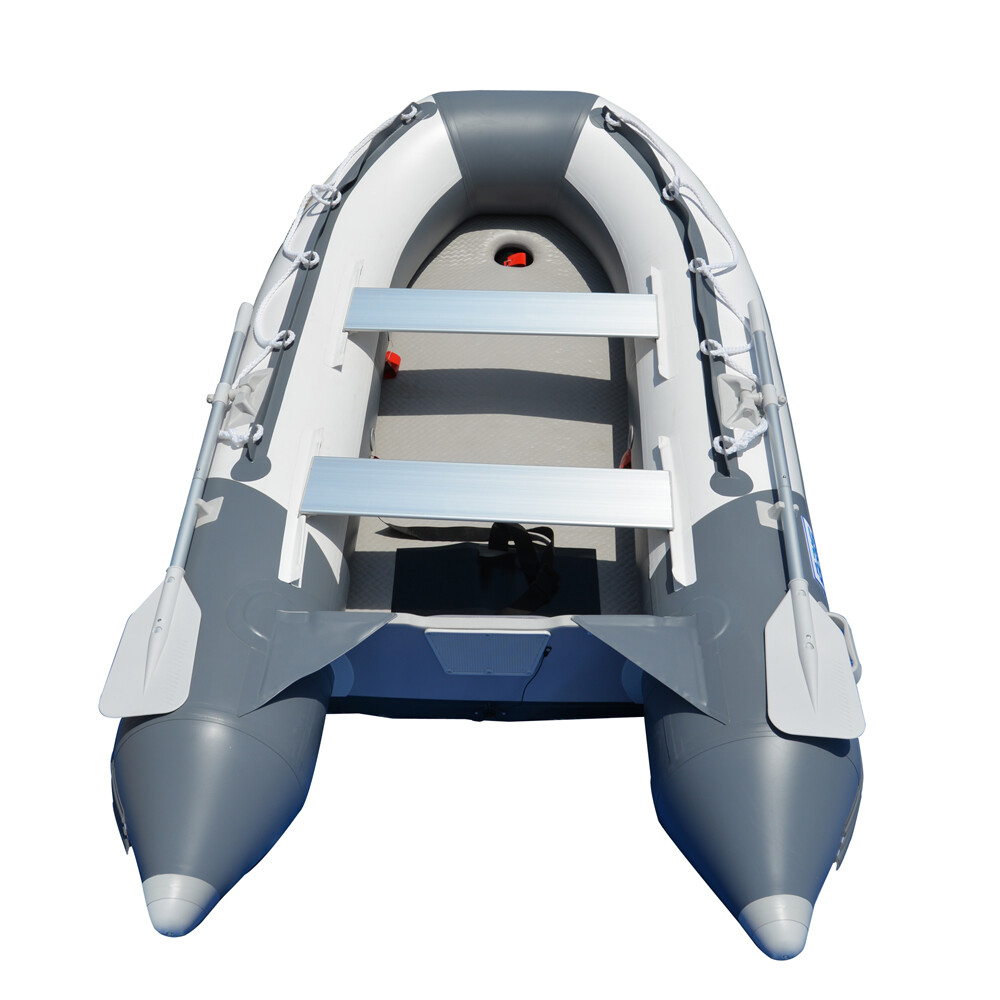 BRIS 10.8 ft Inflatable Boat Dinghy Tender Fishing Raft Pontoon W/Air Floor
