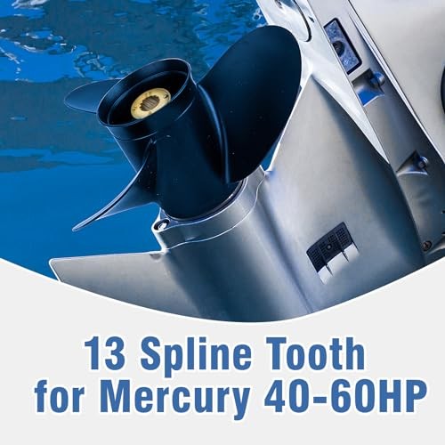 OEM 13 Spline Tooth Aluminum Outboard Boat Propeller for 10 1/2×13