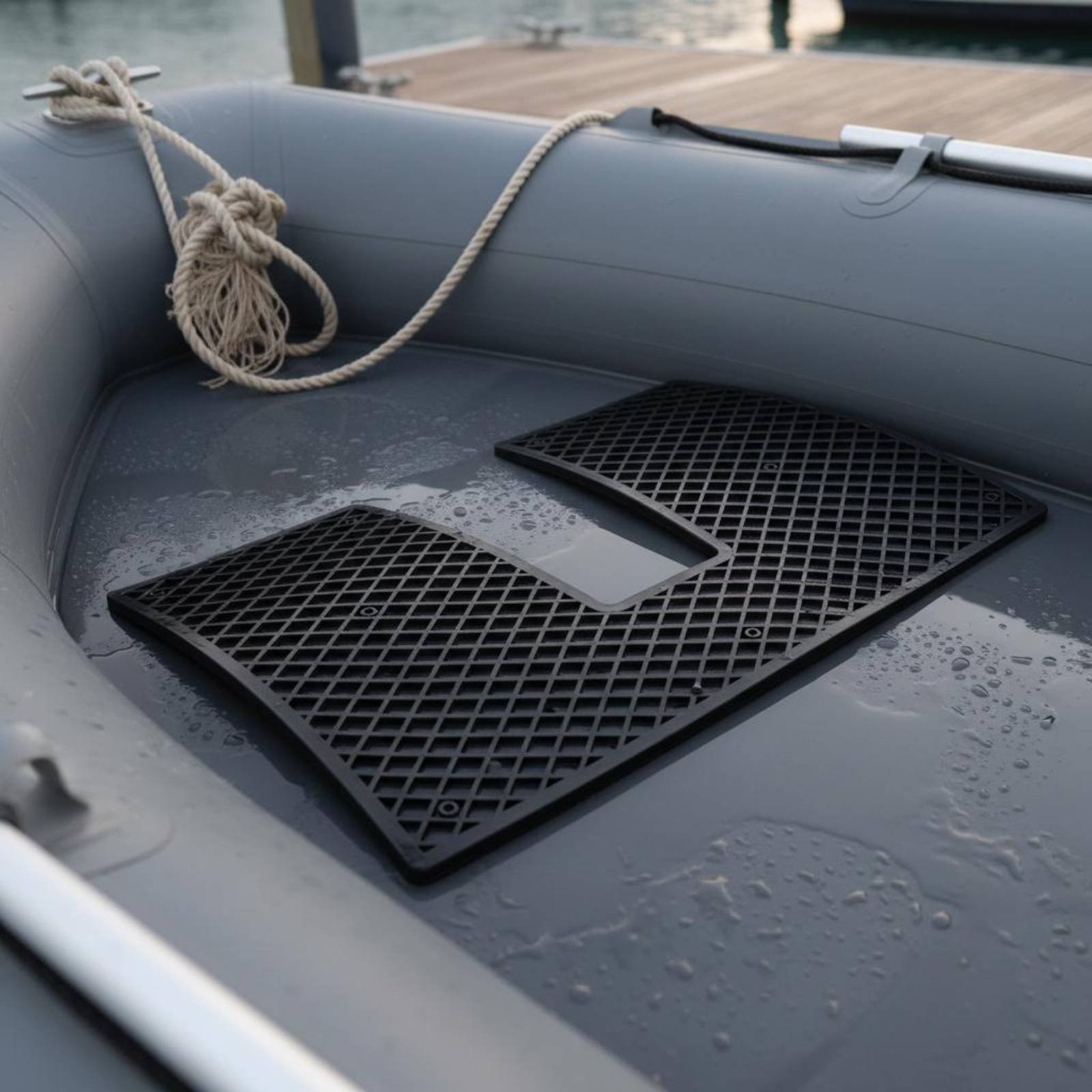 Trapezoid Engine Mount Pad Waterproof Inflatable Boat Transom Pad Lightweight