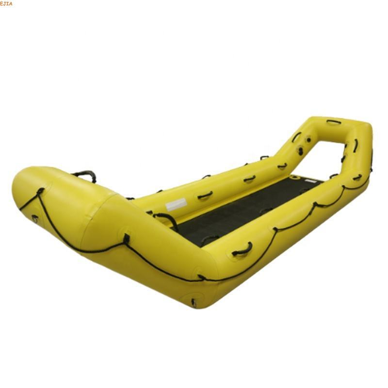 Inflatable Ice Rescue Sled Inflatable Rapid Raft Water Rescue Boat Jet Ski Board
