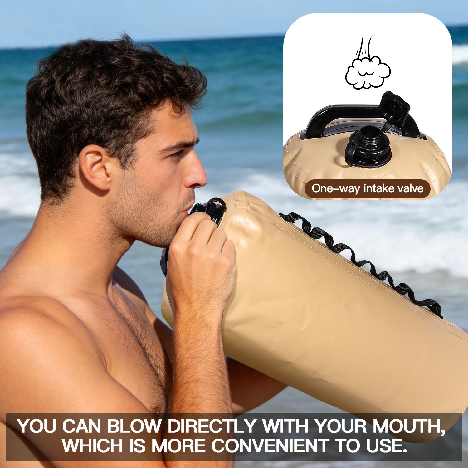 Swimming Buoy for Open Water PVC Durable Float Waterproof Bag Water Storage Sack