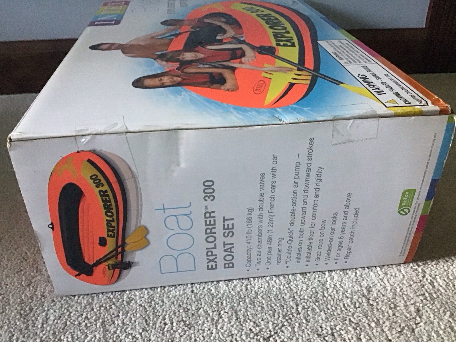 INTEX Boat Explorer 300 Boat Set (Boat/Oars/Pump) #58332EP in Box NEW/SEALED