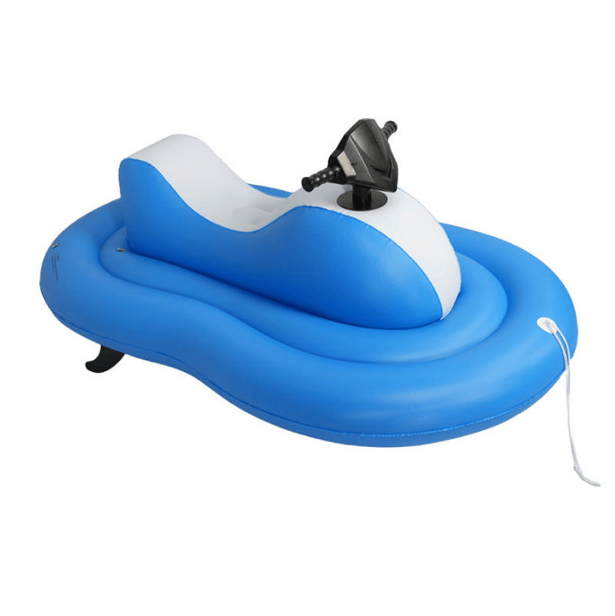 Kids Inflatable Jet Ski Pool or Beach Float Lounge Raft Fun Toy with Motor