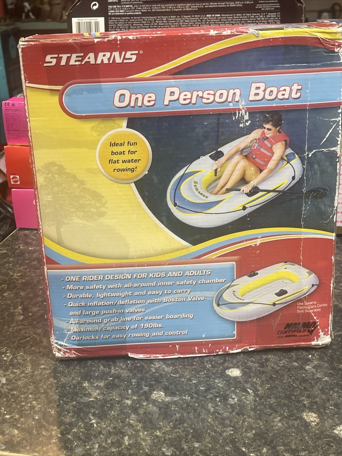 Stearns Inflatable One Person Boat Lightweight Design New Fast Shipping
