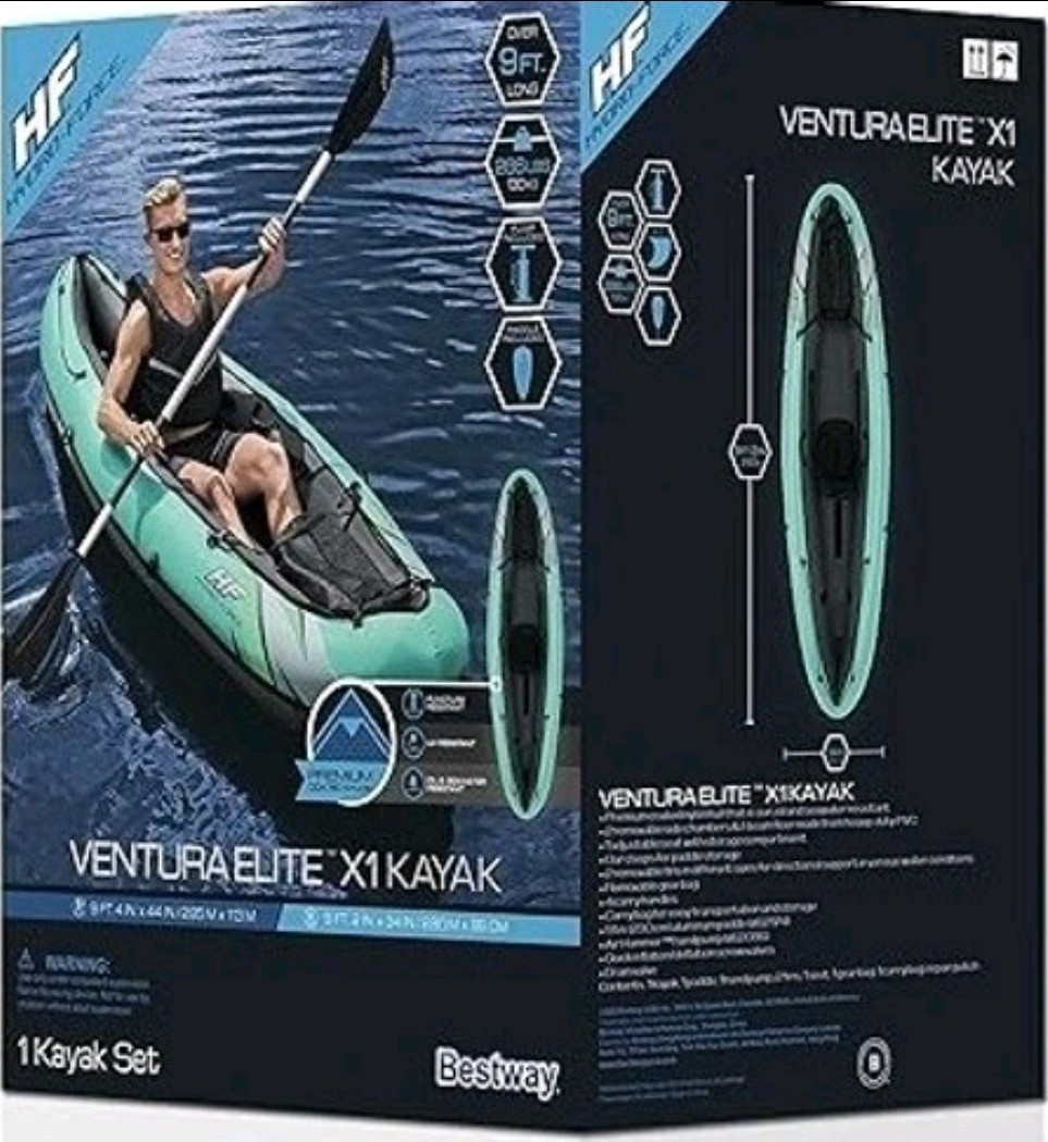 Bestway Hydro-Force 1-Person Ventura Elite Inflatable Kayak Set